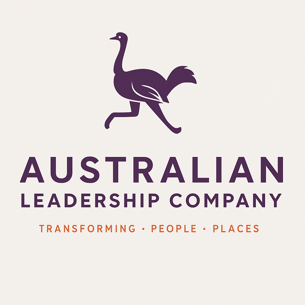 Australian Leadership Company Logo met terracotte